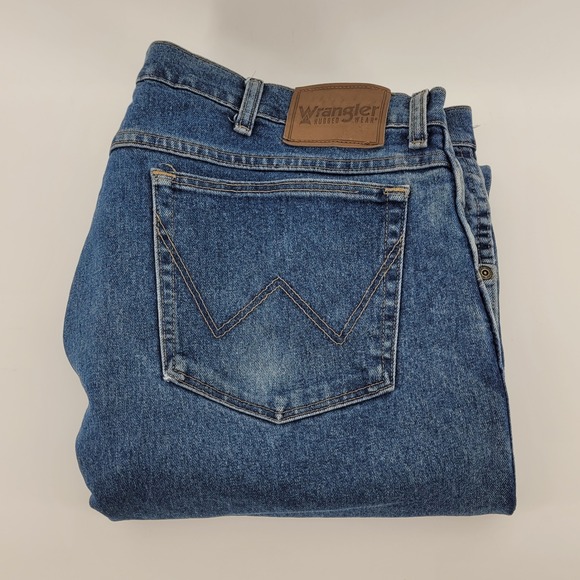 Wrangler Other - Wrangler‎ Mens Jeans 40x34 Bootcut Blue Denim Cotton Spandex Rugged Wear